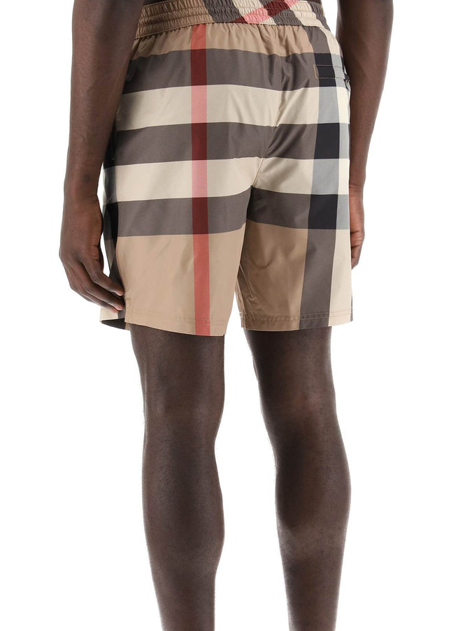 Burberry "check patterned sea bermuda shorts-Shorts-Burberry-M-Beige-Urbanheer