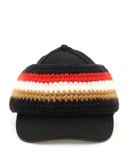 Burberry baseball cap with knit headband