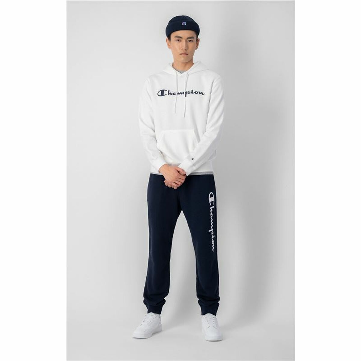 Men’S Hoodie Champion White-Sports | Fitness > Sports material and equipment > Sports sweatshirts-Champion-Urbanheer