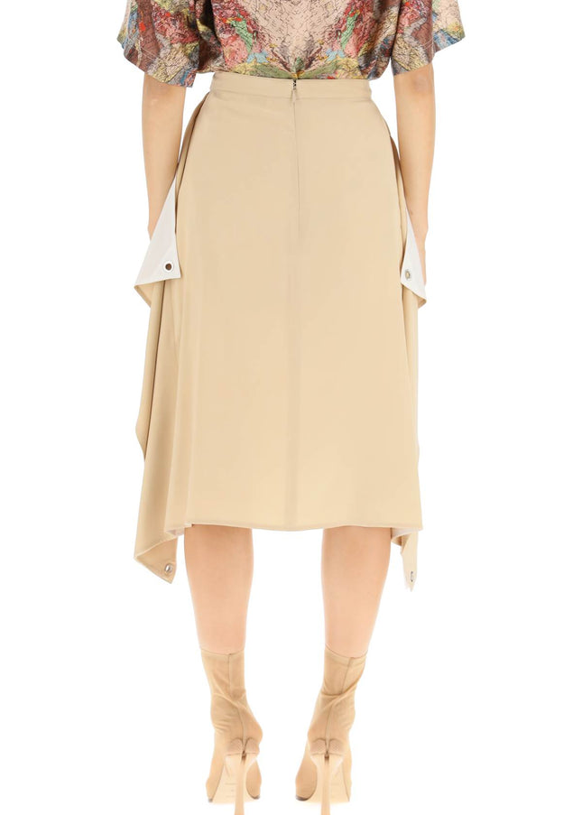 Burberry 'thea' silk midi skirt