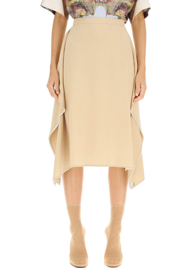 Burberry 'thea' silk midi skirt