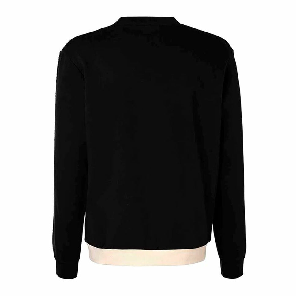 Men’s Sweatshirt without Hood Kappa Idisson Active Man Black-Sports | Fitness > Sports material and equipment > Sports sweatshirts-Kappa-Urbanheer