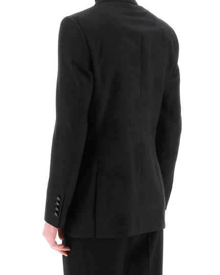 Burberry tuxedo jacket with jacquard details