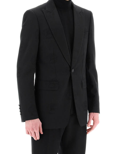 Burberry tuxedo jacket with jacquard details