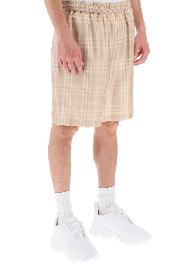 Burberry tartan silk shorts