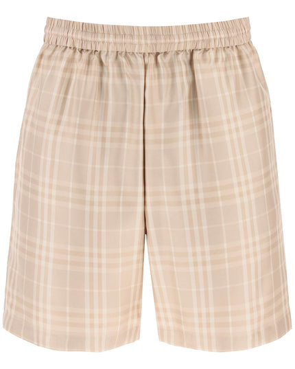 Burberry tartan silk shorts