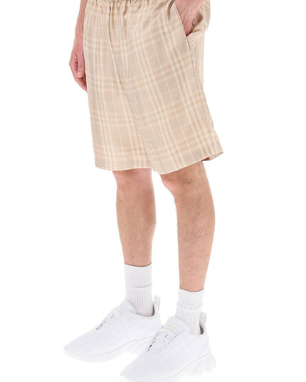 Burberry tartan silk shorts