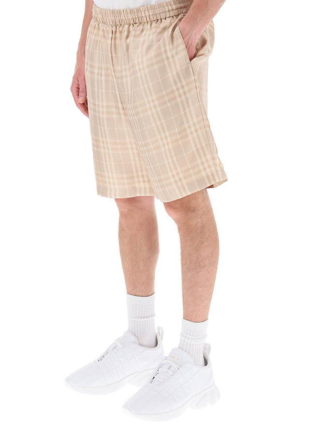 Burberry tartan silk shorts