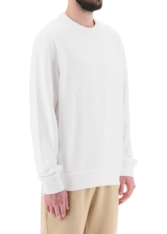 Burberry 'rayner' crew-neck sweatshirt with equestrian knight