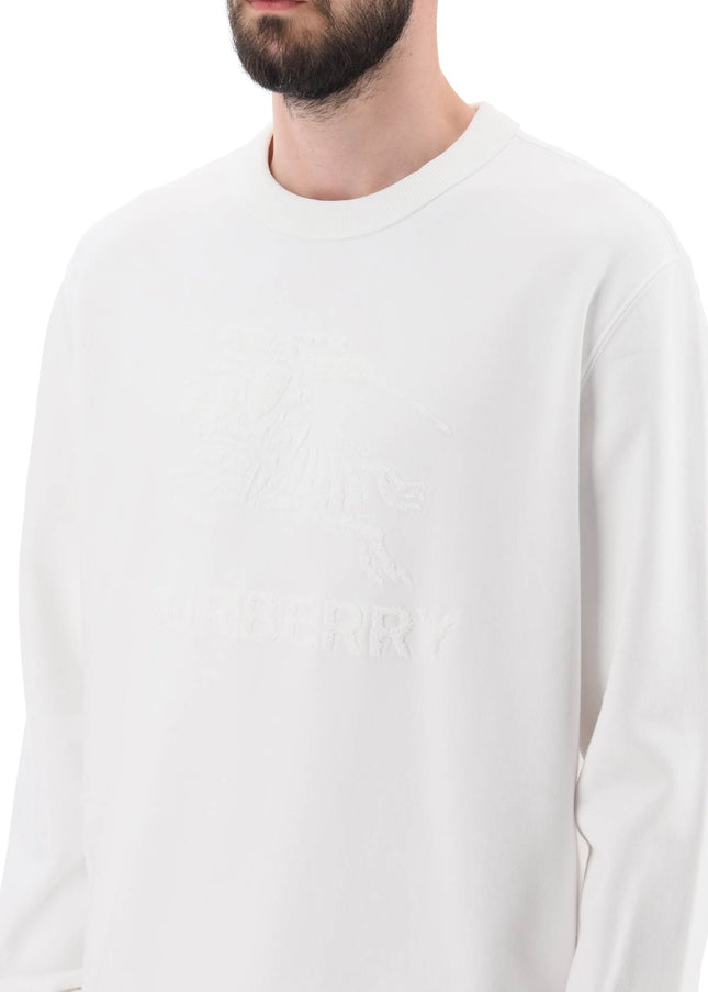 Burberry 'rayner' crew-neck sweatshirt with equestrian knight