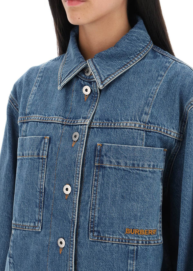 Burberry 'bensen' denim overshirt