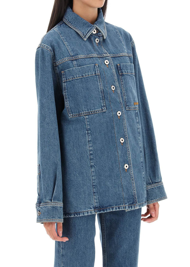 Burberry 'bensen' denim overshirt