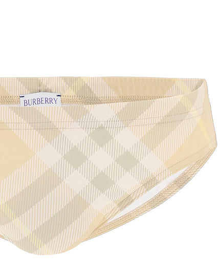 Burberry ered  checkered beach swim