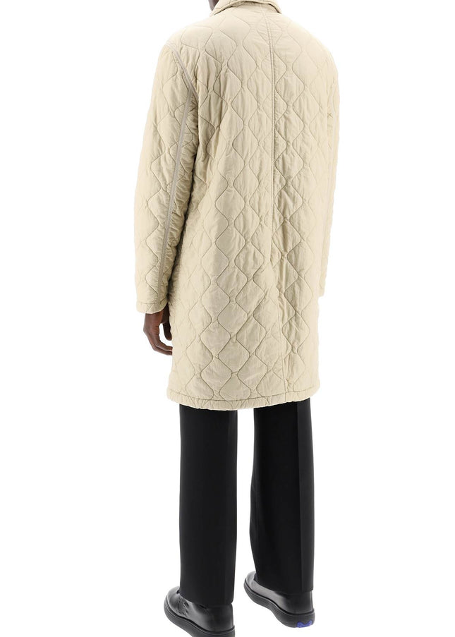 Burberry quilted nylon midi car coat with