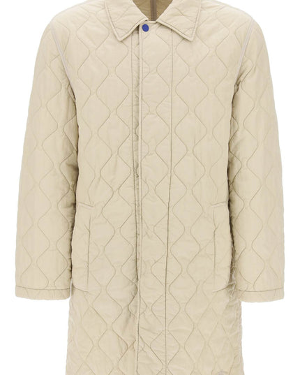 Burberry quilted nylon midi car coat with