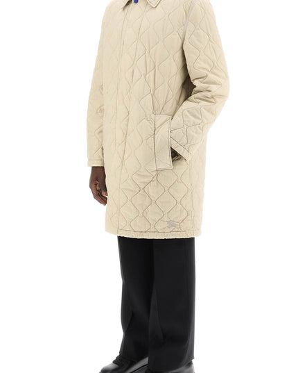 Burberry quilted nylon midi car coat with