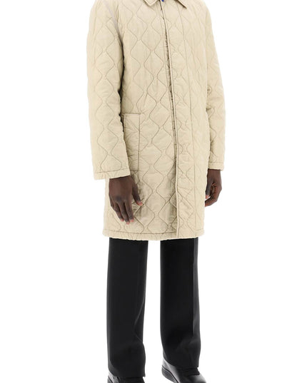 Burberry quilted nylon midi car coat with