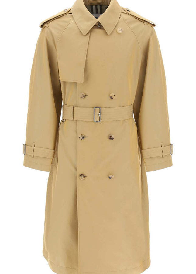 Burberry long iridescent trench