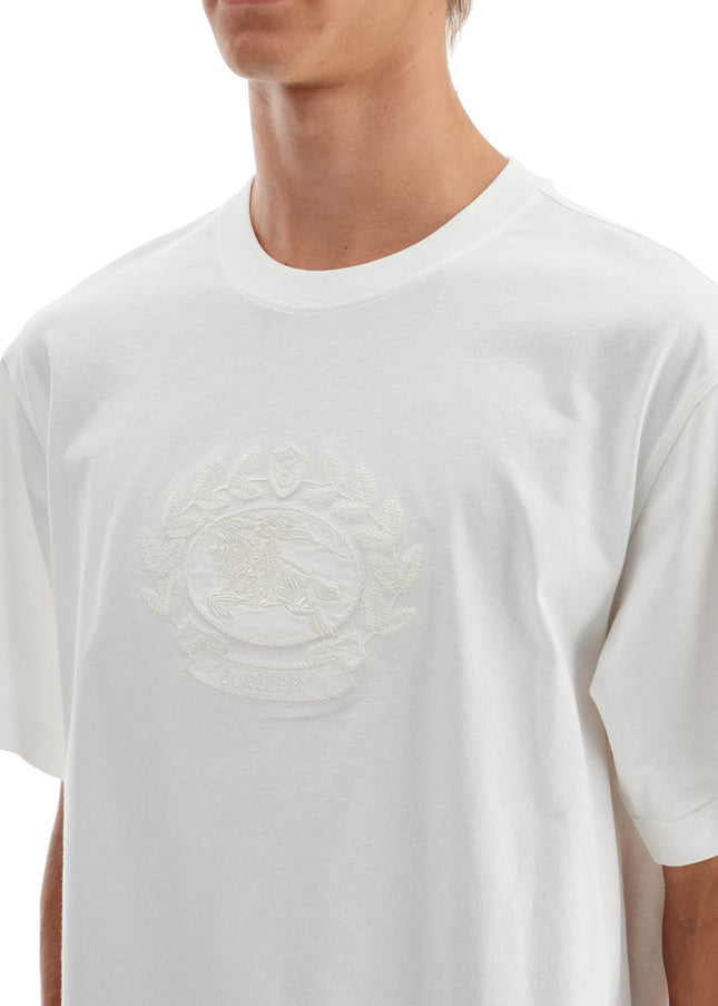 Burberry "ekd embroidered t-shirt