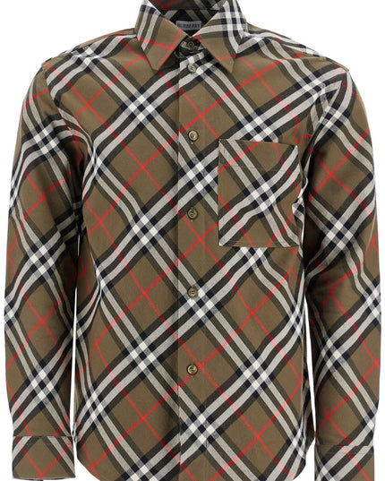 Burberry ered cotton flannel shirt