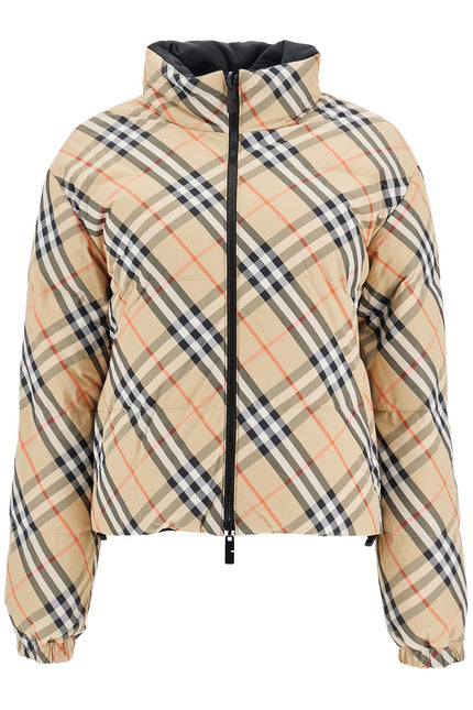 Burberry short reversible down jacket