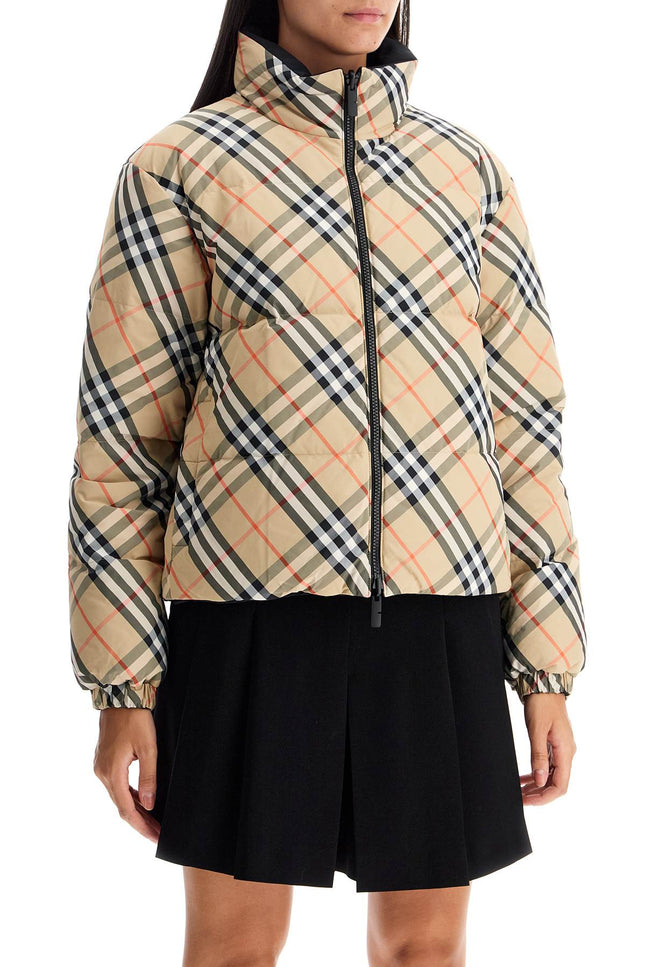 Burberry short reversible down jacket