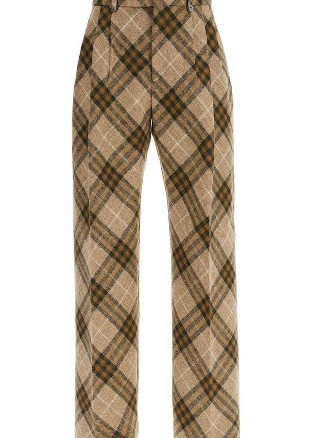 Burberry ered wool tailored trousers