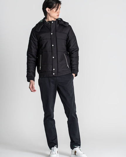 Padded Puffer With High Collar And Hood.-Coats & Jackets-JEF-Urbanheer