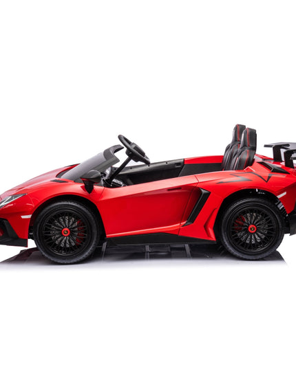 24V Lamborghini Aventador 2 Seater Ride on Car for Kids: Advanced Brushless Motor & Differential for High-Octane Fun