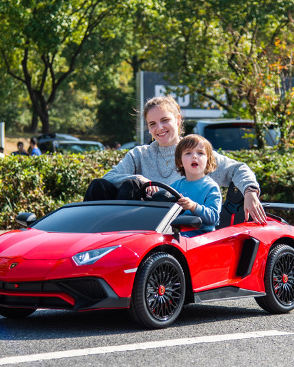 24V Lamborghini Aventador 2 Seater Ride on Car for Kids: Advanced Brushless Motor & Differential for High-Octane Fun