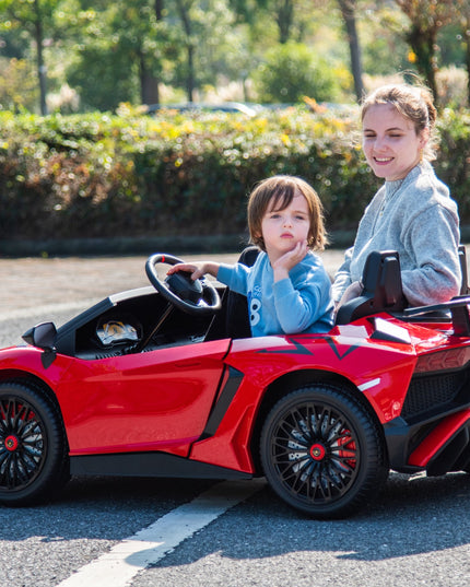 24V Lamborghini Aventador 2 Seater Ride on Car for Kids: Advanced Brushless Motor & Differential for High-Octane Fun