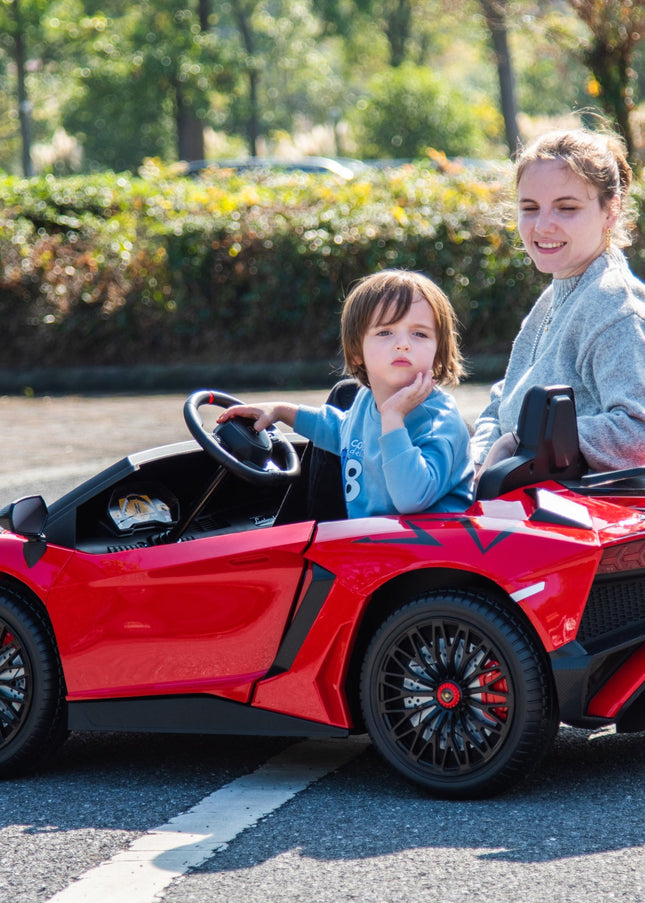 24V Lamborghini Aventador 2 Seater Ride on Car for Kids: Advanced Brushless Motor & Differential for High-Octane Fun