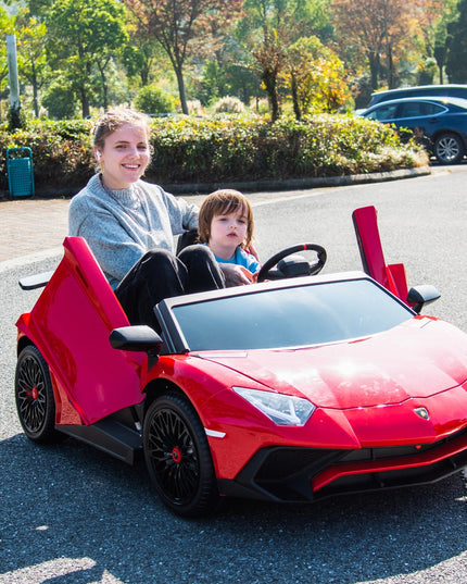 24V Lamborghini Aventador 2 Seater Ride on Car for Kids: Advanced Brushless Motor & Differential for High-Octane Fun