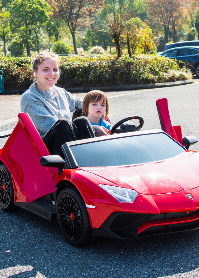 24V Lamborghini Aventador 2 Seater Ride on Car for Kids: Advanced Brushless Motor & Differential for High-Octane Fun