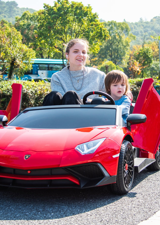 24V Lamborghini Aventador 2 Seater Ride on Car for Kids: Advanced Brushless Motor & Differential for High-Octane Fun