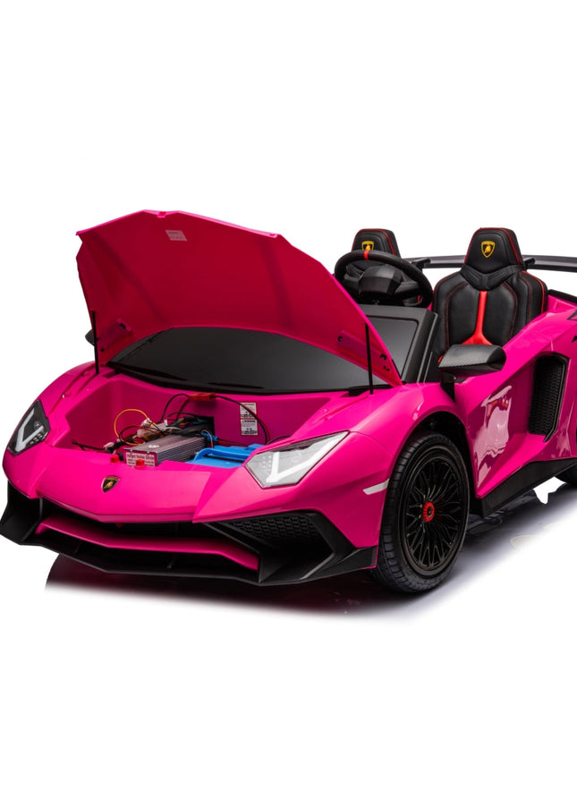 24V Lamborghini Aventador 2 Seater Ride on Car for Kids: Advanced Brushless Motor & Differential for High-Octane Fun