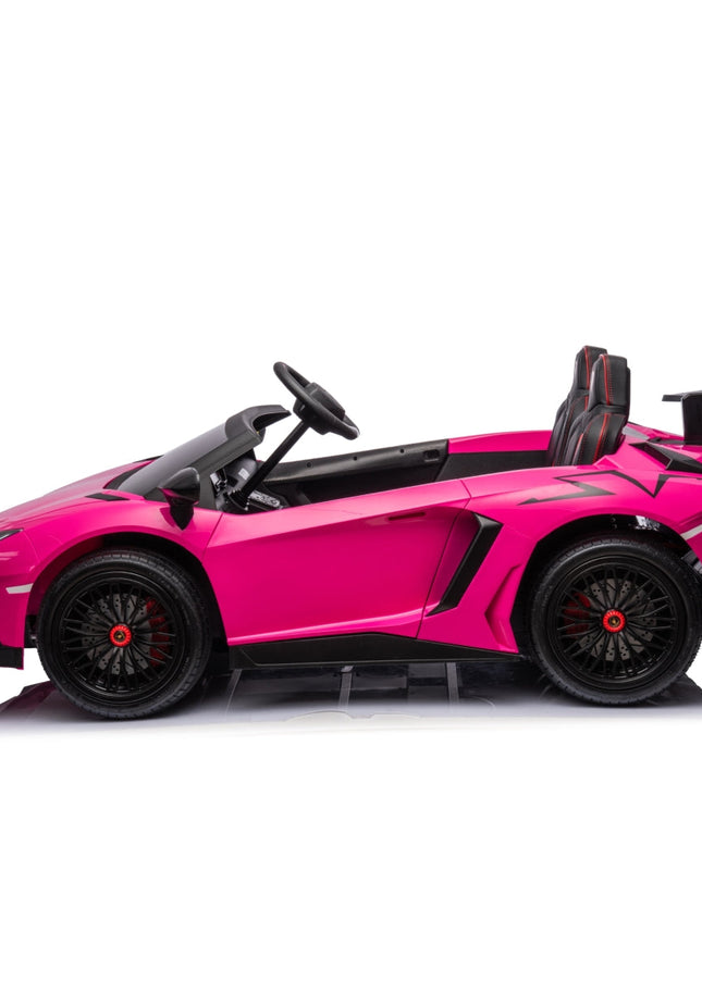 24V Lamborghini Aventador 2 Seater Ride on Car for Kids: Advanced Brushless Motor & Differential for High-Octane Fun