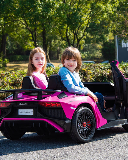 24V Lamborghini Aventador 2 Seater Ride on Car for Kids: Advanced Brushless Motor & Differential for High-Octane Fun