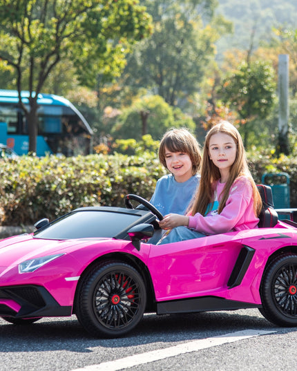 24V Lamborghini Aventador 2 Seater Ride on Car for Kids: Advanced Brushless Motor & Differential for High-Octane Fun