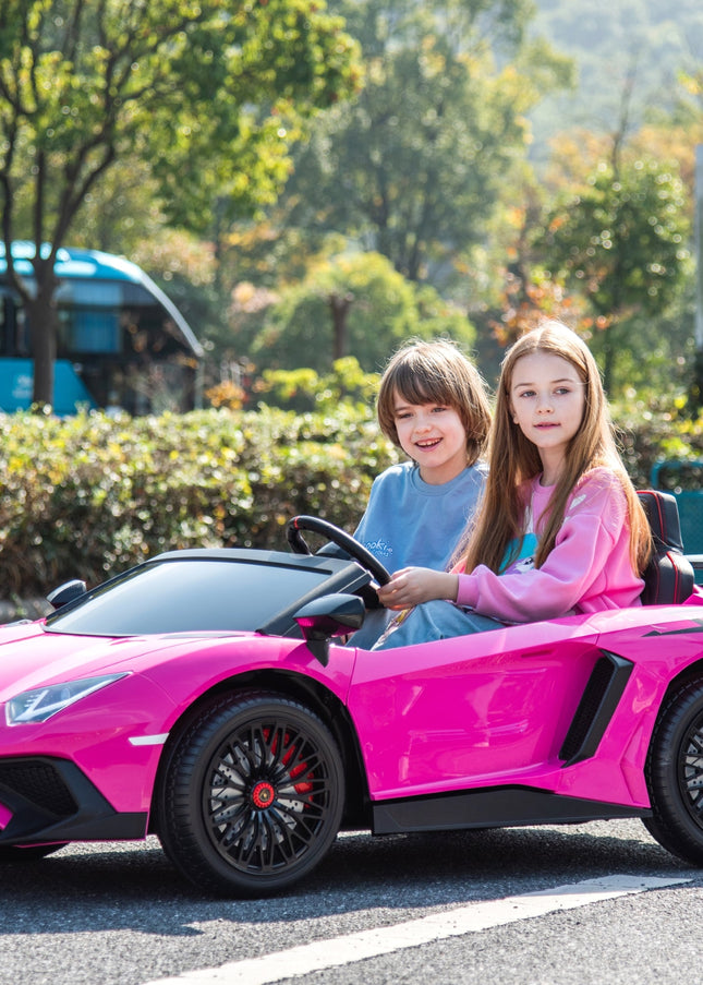 24V Lamborghini Aventador 2 Seater Ride on Car for Kids: Advanced Brushless Motor & Differential for High-Octane Fun