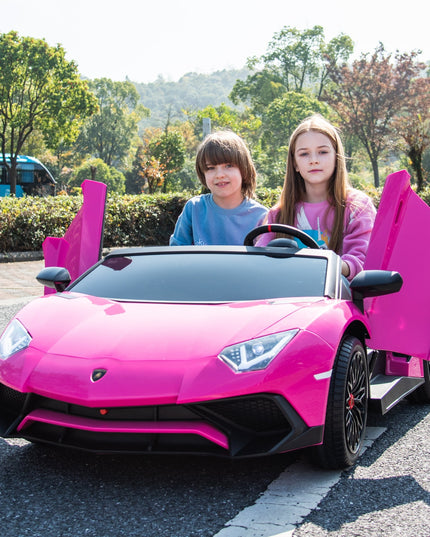 24V Lamborghini Aventador 2 Seater Ride on Car for Kids: Advanced Brushless Motor & Differential for High-Octane Fun