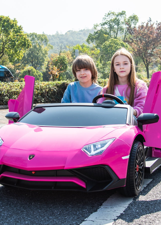 24V Lamborghini Aventador 2 Seater Ride on Car for Kids: Advanced Brushless Motor & Differential for High-Octane Fun