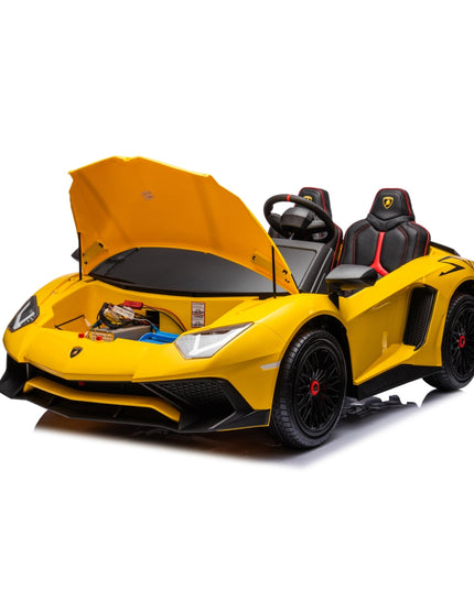 24V Lamborghini Aventador 2 Seater Ride on Car for Kids: Advanced Brushless Motor & Differential for High-Octane Fun