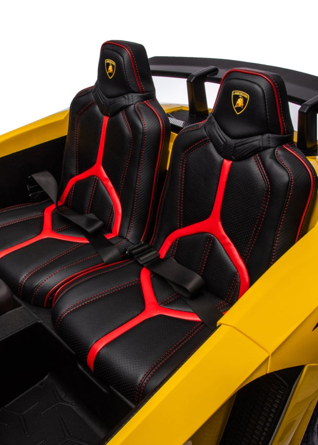 24V Lamborghini Aventador 2 Seater Ride on Car for Kids: Advanced Brushless Motor & Differential for High-Octane Fun