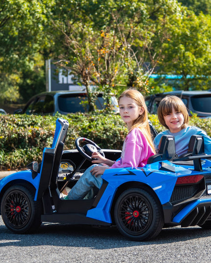 24V Lamborghini Aventador 2 Seater Ride on Car for Kids: Advanced Brushless Motor & Differential for High-Octane Fun