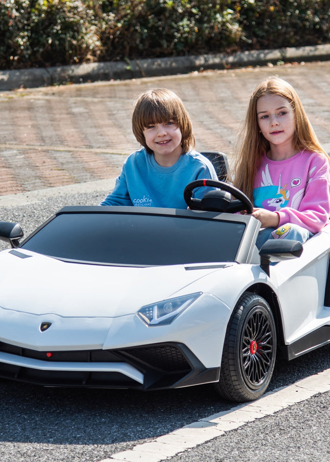 24V Lamborghini Aventador 2 Seater Ride on Car for Kids: Advanced Brushless Motor & Differential for High-Octane Fun