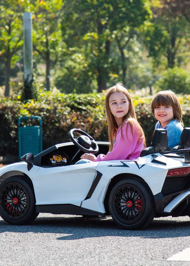 24V Lamborghini Aventador 2 Seater Ride on Car for Kids: Advanced Brushless Motor & Differential for High-Octane Fun