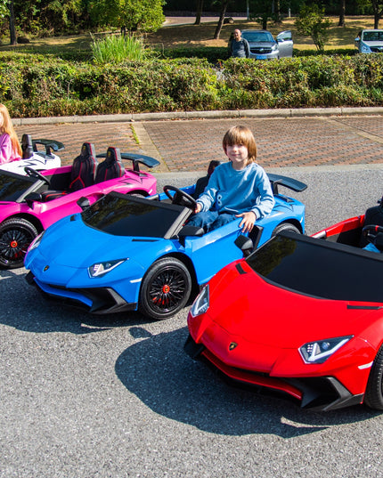 24V Lamborghini Aventador 2 Seater Ride on Car for Kids: Advanced Brushless Motor & Differential for High-Octane Fun