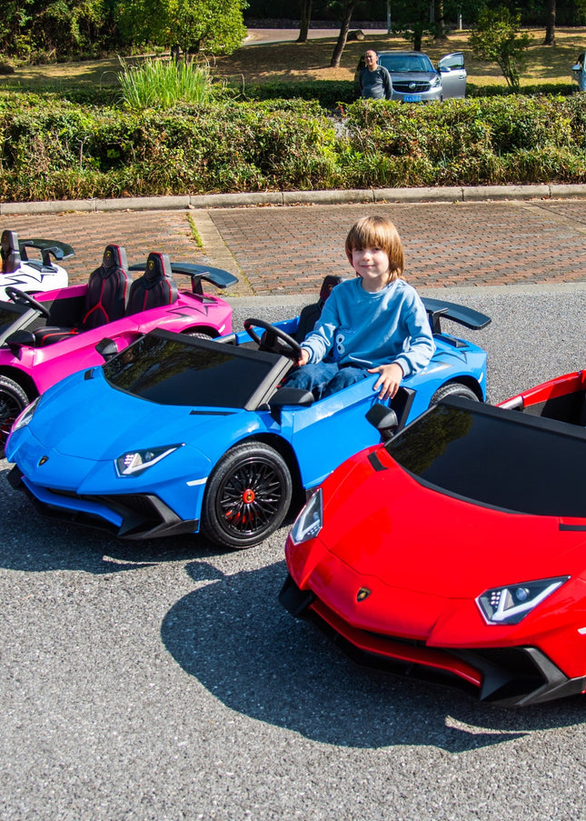 24V Lamborghini Aventador 2 Seater Ride on Car for Kids: Advanced Brushless Motor & Differential for High-Octane Fun