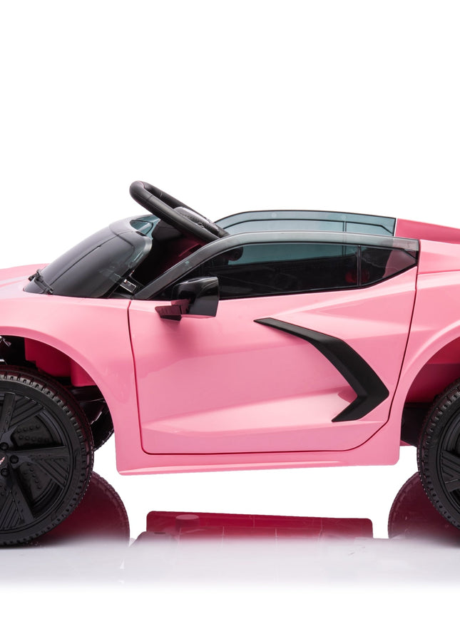 12V Chevrolet Corvette C8 Stingray 1-Seater Kids Ride-on Car-Ride On Cars-Freddo Toys-Urbanheer